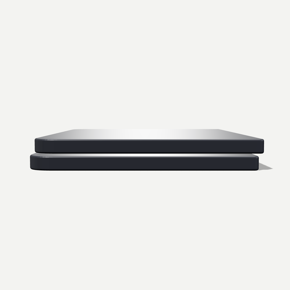 PocketFold true-size model in Night Sky, edge on, 11.3 mm closed
