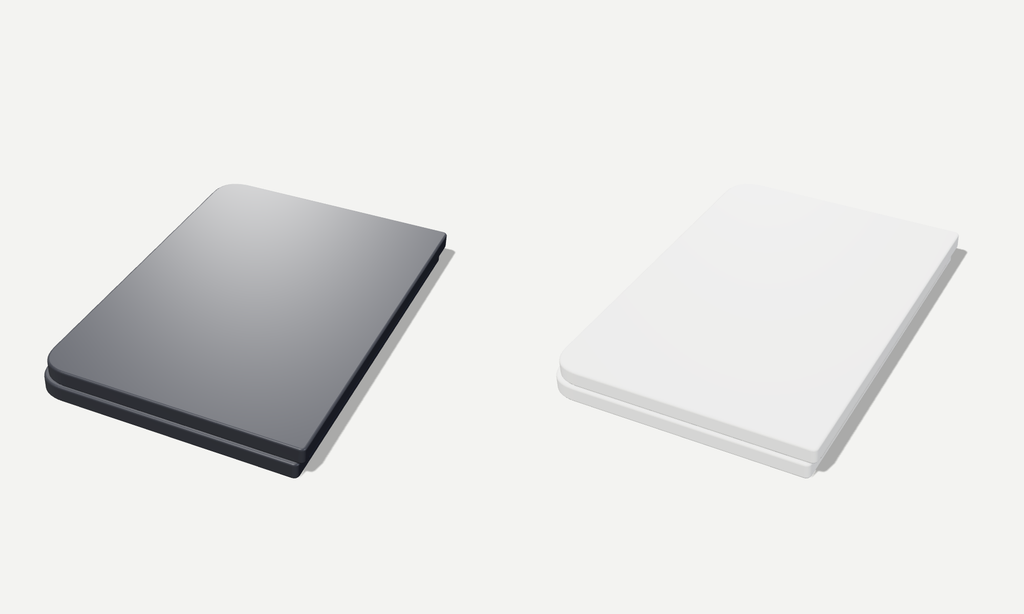 PocketFold in Night Sky and Star White, closed, side by side