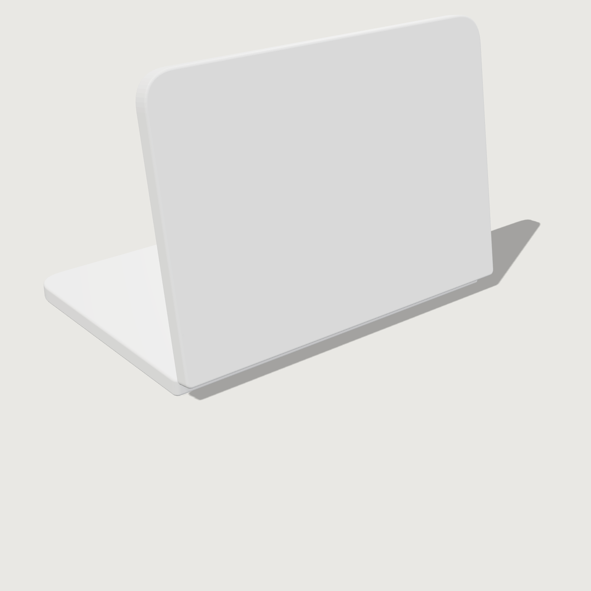 PocketFold true-size model in Star White, half open